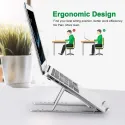 Adjustable Height Foldable Metal Laptop Stand 