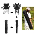 Foldable Outdoor Camping Chair With Armrest & Cup Holder 50*50*80cm 610D