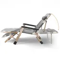 Portable Outdoor Chair With 90° Backrest 