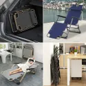 Portable Outdoor Chair With 90° Backrest 