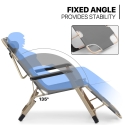 Portable Outdoor Chair With 90° Backrest & Mattress