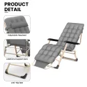 Portable Outdoor Chair With 90° Backrest & Mattress