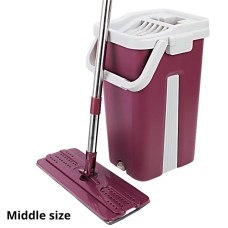 Magic Flat Squeeze Mop & Bucket Middle  Sized