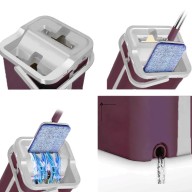 Magic Flat Squeeze Mop & Bucket Middle  Sized