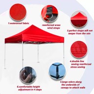 Foldable Outdoor Umbrella Tent 3(L)*3(W)*2.5(H)m  600D- 20KG-1MM