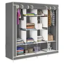 12 Shelves Storage Clothes Wardrobe 170(L)*170(W)*45(H)cm JBY-28170