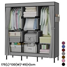 88130 Multifunctional Storage Wardrobe 175(L)*130(W)*45(H)cm