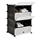 4 Layers Plastic Resin Shoe Rack 68(L)*35(W)*35(H) cm A1-4