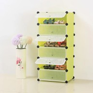 6 Layers Plastic Resin Shoe Rack 102(L)*35(W)*35(H) A1-6