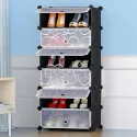 6 Layers Plastic Resin Shoe Rack A1-4