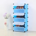 6 Layers Plastic Resin Shoe Rack 102(L)*35(W)*35(H) A1-6
