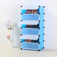 6 Layers Plastic Resin Shoe Rack 102(L)*35(W)*35(H) A1-6
