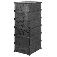 6 Layers Plastic Resin Shoe Rack 102(L)*35(W)*35(H) A1-6