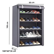6 Layers Shoes Rack 108(L)*60(W)*30(H)cm 868-6
