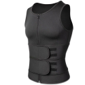 Men's Body Vest Shaper Waist Trainer with Zip