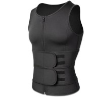 Men's Body Vest Shaper Waist Trainer with Zip