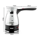 RAF R128 Electric Transparent Coffee Pot 600W 0.5L