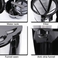 RAF R123S Espresso Coffee Machine 800W 1.5L