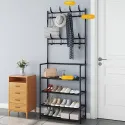 Multifunction Shoes Rack & Coat Hanger 155x60x26cm