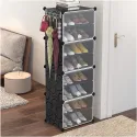 4 Layers Plastic Resin Shoe Rack 125x42x32cm D1-4 