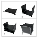 4 Layers Plastic Resin Shoe Rack 125x42x32cm D1-4 