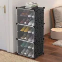 Double 3 Layers Plastic Resin Shoe Rack 90(L)*40(W)*30(H)cm D1-3