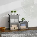 Double 3 Layers Plastic Resin Shoe Rack 90(L)*40(W)*30(H)cm D1-3