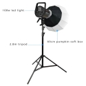 Photo & Video LED Light Up CB-VL100 With Pumpkin Soft Box
