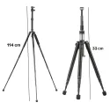Expanded Photo Live Streaming Mobile phone Tripod Min 33cm Max 114cm 