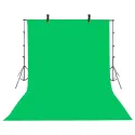 Green Screen Background Chromakey with Stand 3x2m