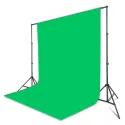 Green Screen Background Chromakey with Stand 3x2m