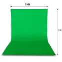 Green Screen Background Chromakey with Stand 5x3m