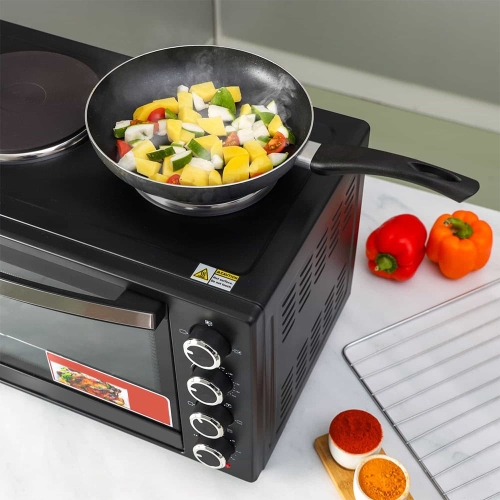 RAF R5310S Electric Oven With 2 Hotplates 40L 1600W +1000w + 600W 