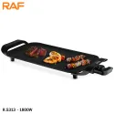 RAF R5313 Electric Non-Stick BBQ Grill Machine 1800W 60(H)*28(L) cm