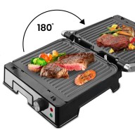 RAF R2687 180° Foldable & Washable Non-Stick Steak Grill Machine With Oil Drawer 2000W 30(L)x32(W) cm