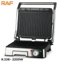 RAF R238 180° Foldable Non-Stick Steak Machine 2200W 