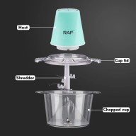 RAF R7011 Mini Food Processor 2L 600W 