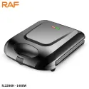 RAF R2290H Waffle Maker 4 Slices 1400W 