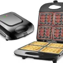 RAF R2290H Waffle Maker 4 Slices 1400W 