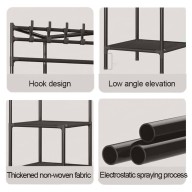 Corner Shape Hanging Storage Shelf Organizer 185(H)x40(L)x40(W) cm