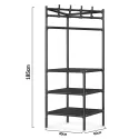Corner Shape Hanging Storage Shelf Organizer 185(H)x40(L)x40(W) cm