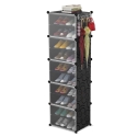 Double 5 Layers Plastic Resin Shoe Rack 150(L)*40(W)*30(H)cm D1-5