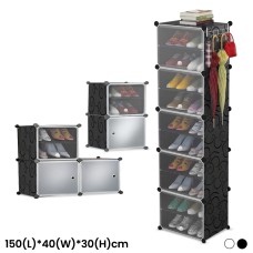 Double 5 Layers Plastic Resin Shoe Rack 150(L)*40(W)*30(H)cm D1-5