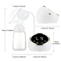 2Pcs Rechargeable Double Breast Pump MY-372 1200mAh