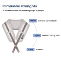 U-Shape Electric Percussion Shoulder Massager With PU Leather