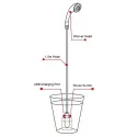 Rechargeable Portable Outdoor Camping Shower 2200mAh 4-5L/min