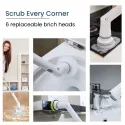 6 in 1 Rechargeable Tornado Spin Scrubber 2000mAh 