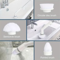 6 in 1 Rechargeable Tornado Spin Scrubber 2000mAh 