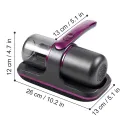 Rechargeable Handheld Vacuum Mite Remover With Purple Light 1500mAh