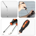 2Pcs Magnetic Philips & Slotted Screwdriver Set 2Pcs Magnetic Philips & Slotted Screwdriver Set